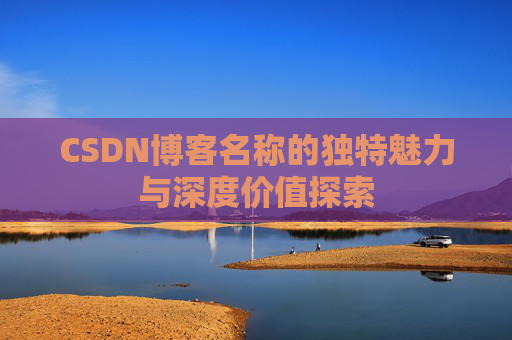 CSDN博客名称的独特魅力与深度价值探索